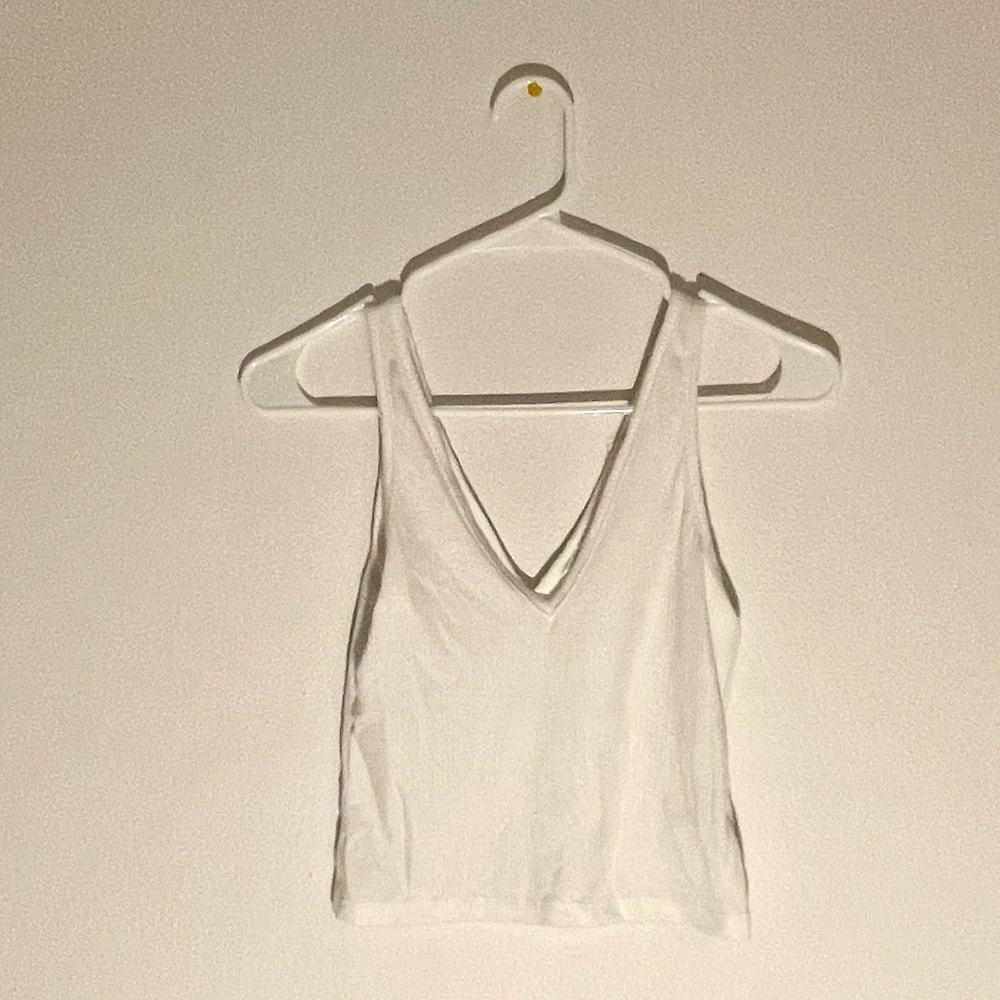ABOUND White V-Neck Tank Top